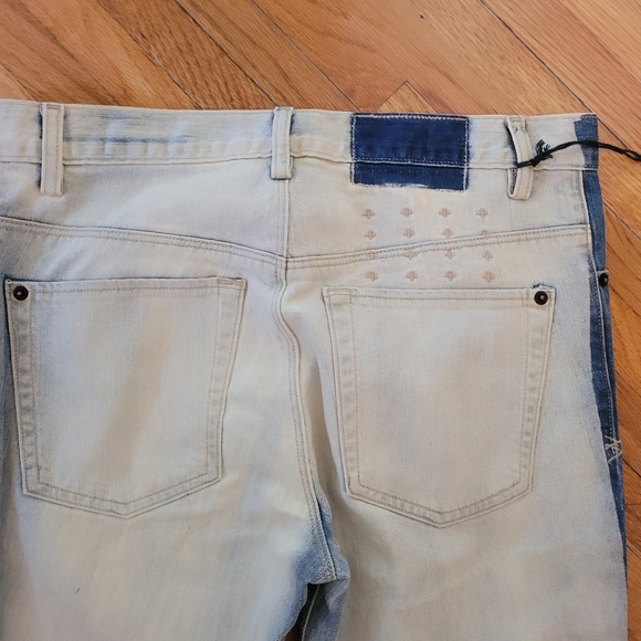 ARITZIA KSUBI ~ Hendrix Flare Two Tone Blue Denim Jeans Sz 31 - Picture 12 of 14